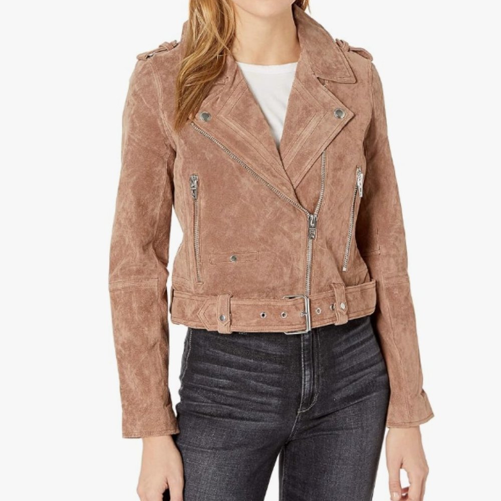 BLANKNYC Suede Moto Jacket